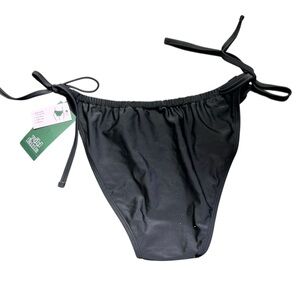 WILD FABLE black side tie low rise high leg cheeky bikini swim bottom Size S 4/6